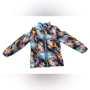 ZeroXposur Puffer Coat Jacket Kids Girls Size Medium 10-12 Multi-Color